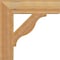 Ekena Millwork Funston Block Rough Sawn Bracket, Western Red Cedar, 4"W x 18"D x 18"H BKT04X18X18FST05RWR - alternate 3